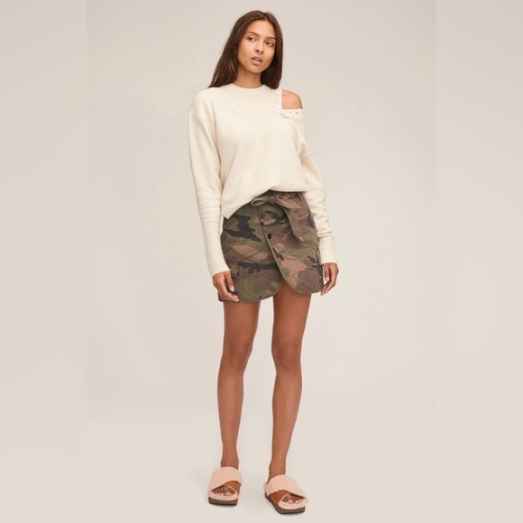 Marissa Webb Katrina quilted camo mini skirt - Picture 2 of 7
